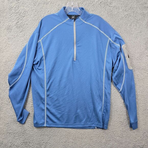 TGW Other - TGW Golf Blue Long Sleeve Shirt 1/4 Zip Pullover Size L